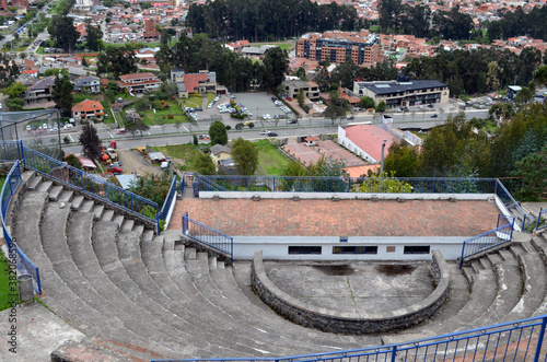 Cuenca, Ecuador - Looking down from Mirador de Turi