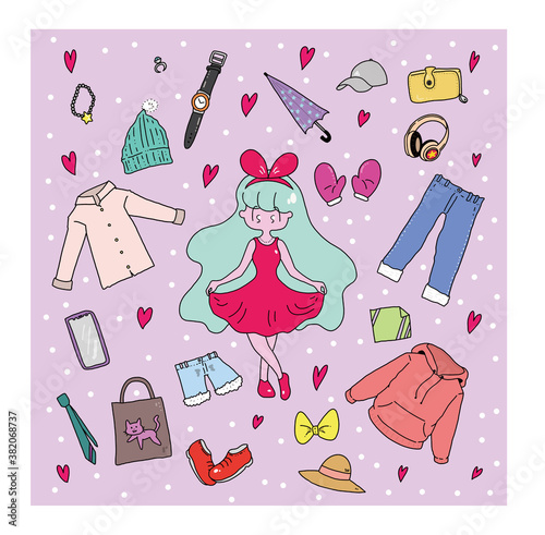 女の子（おしゃれ）