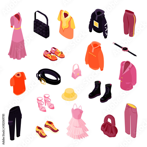 Fashion Clothes Icon Set