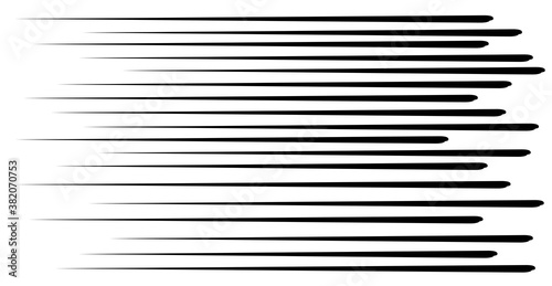 Black superhero speed lines isolated on the white background.Comic lines.Speed lines black.