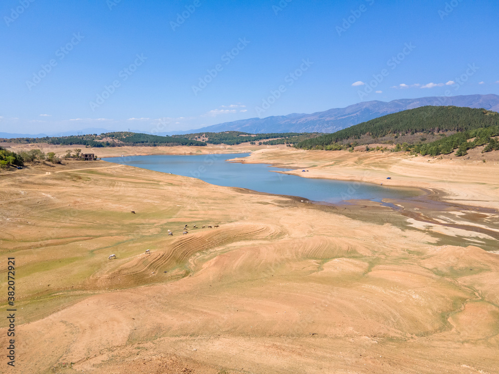 Aerial view of Domlyan Reservoir, Bulgaria Aerial view of Domlyan Reservoir, Bulgaria