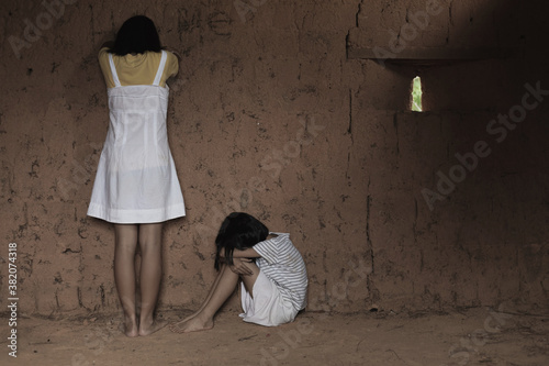 Photos Human trafficking concept, human rights violations.