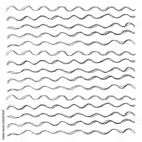 Hand drawn abstract pattern isolated on white background