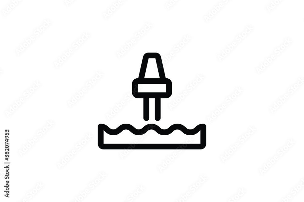 Water Park Outline Icon - Swimming Pool Water Park Outline Icon - Swimming Pool