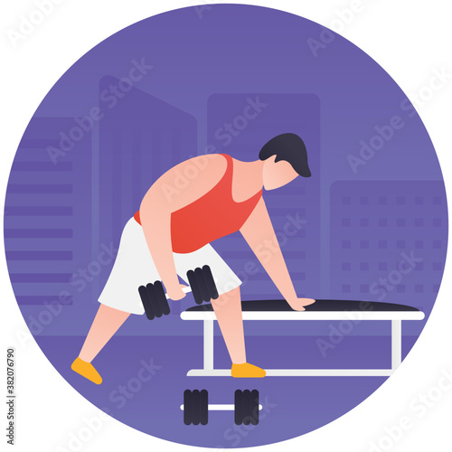 
Physical fitness illustration 
