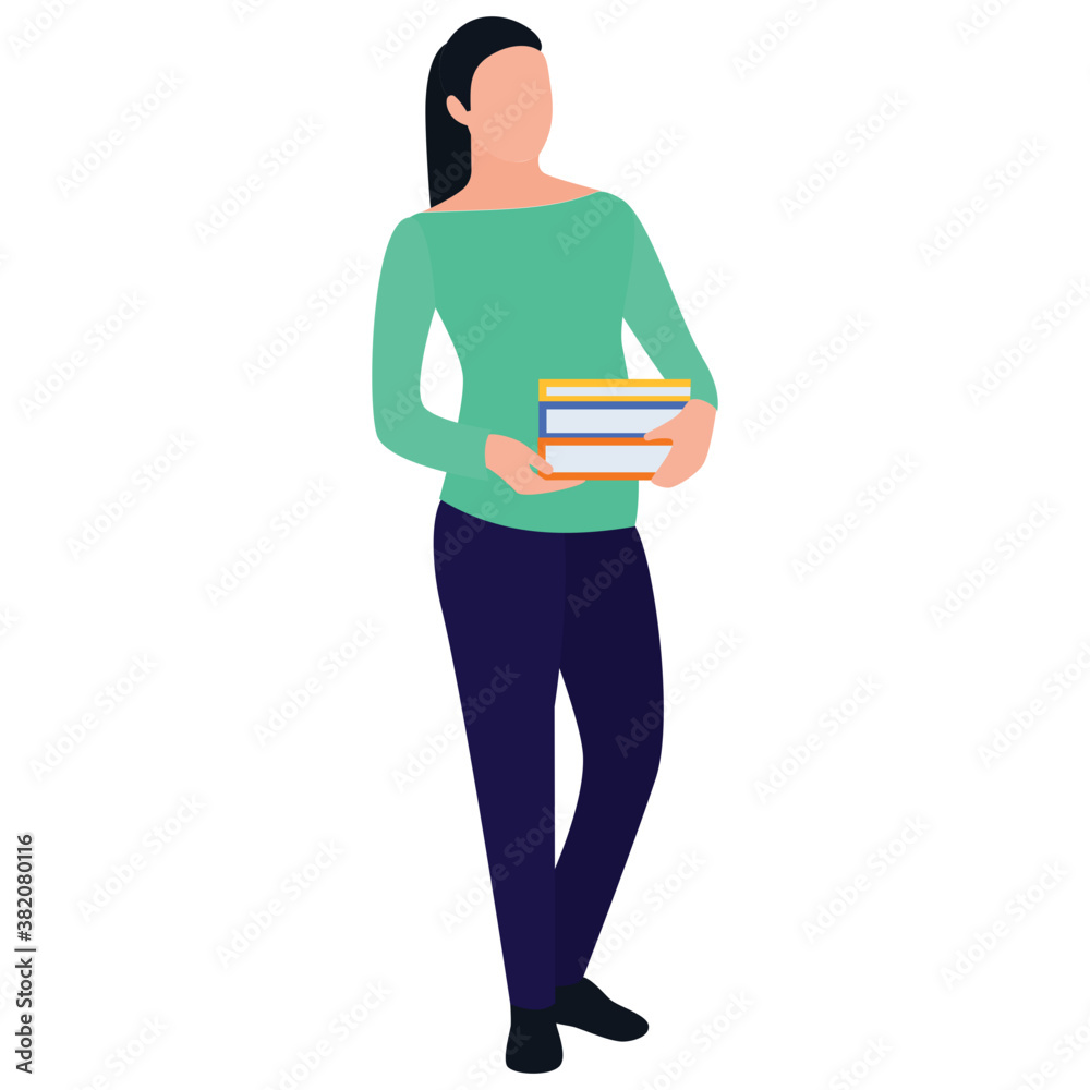 
Businessman holding portfolio bag flat icon design 
