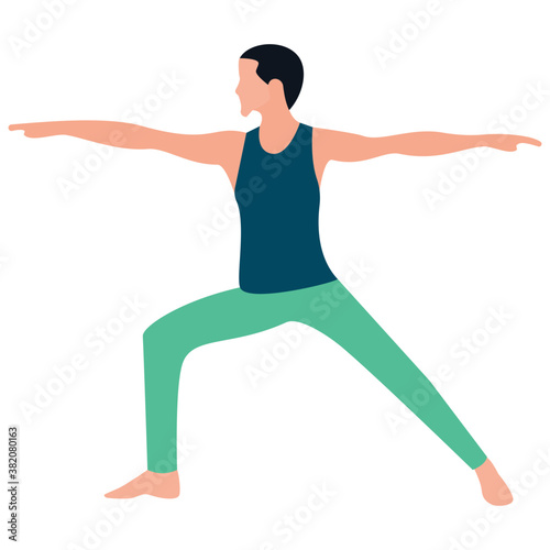 
Aerobics flat icon design, yoga 
