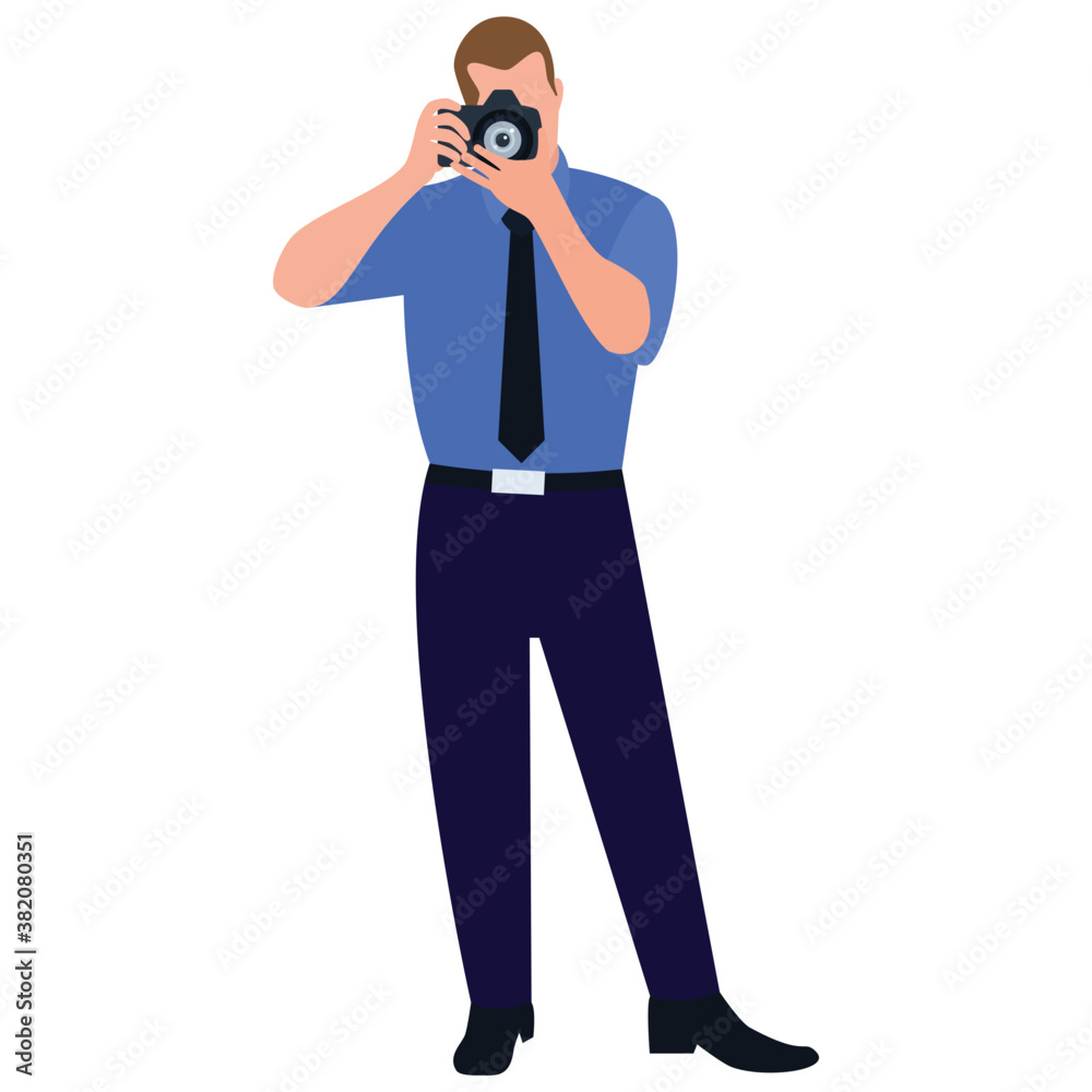 Professional photographer flat icon design
Professional photographer flat icon design