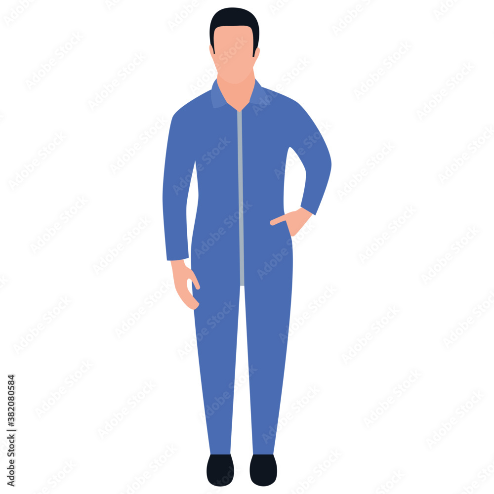 Male avatar standing flat icon design
Male avatar standing flat icon design