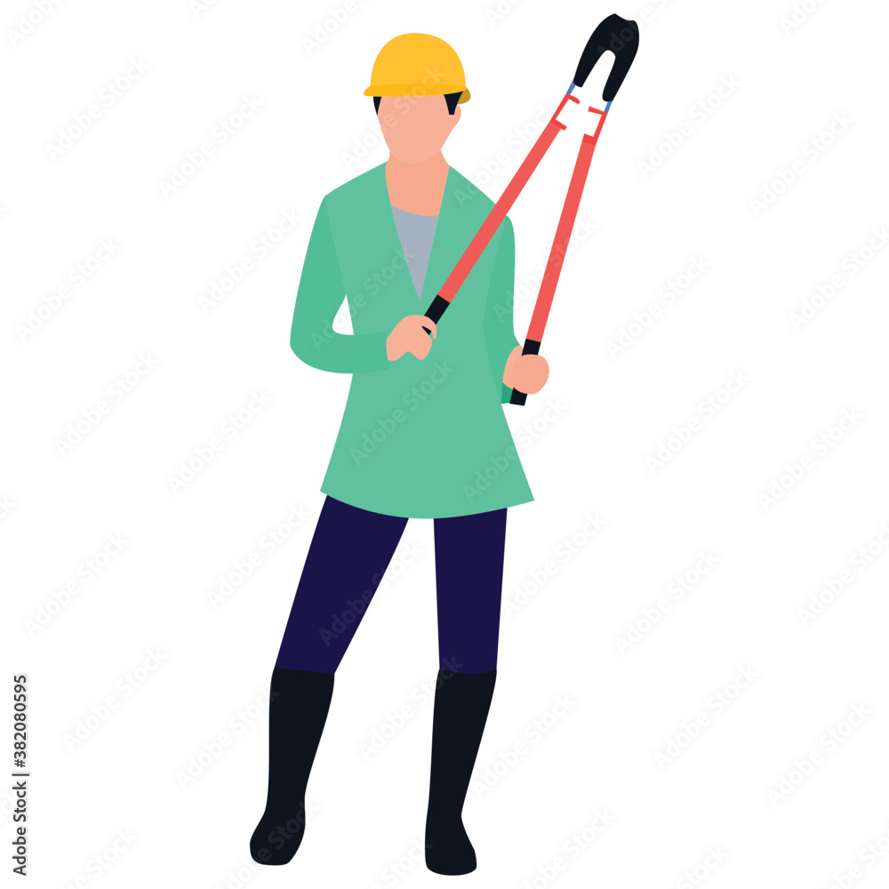 Person wearing hard hat architect flat icon design
Person wearing hard hat architect flat icon design