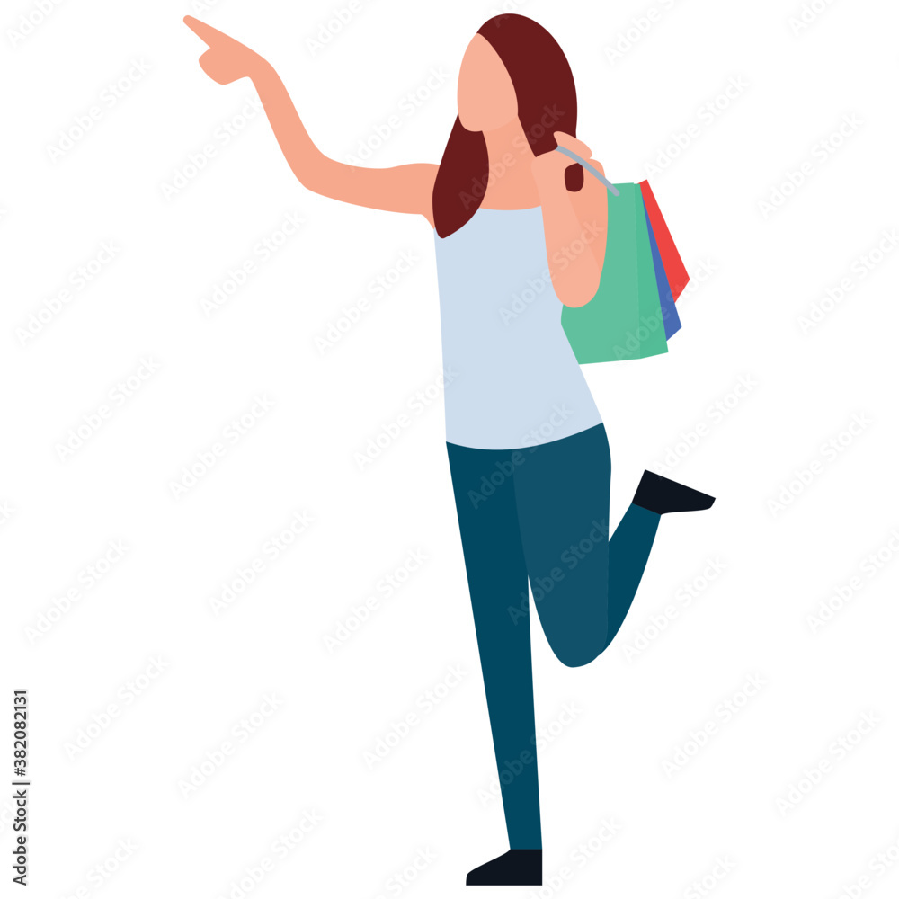 Shopping girl flat icon design, leisure time
Shopping girl flat icon design, leisure time