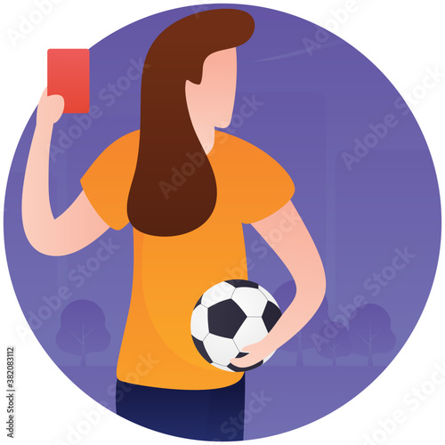 
Football celebration flat icon design 
