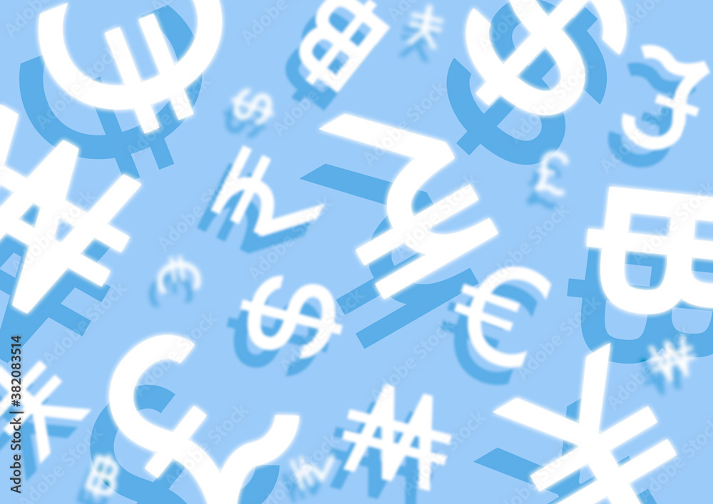 通貨 お金 記号 アイコン 背景 模様 テキスタイル イラスト 青 水色 Stock Illustration Adobe Stock 通貨 お金 記号 アイコン 背景 模様 テキスタイル イラスト 青 水色 Stock Illustration Adobe Stock