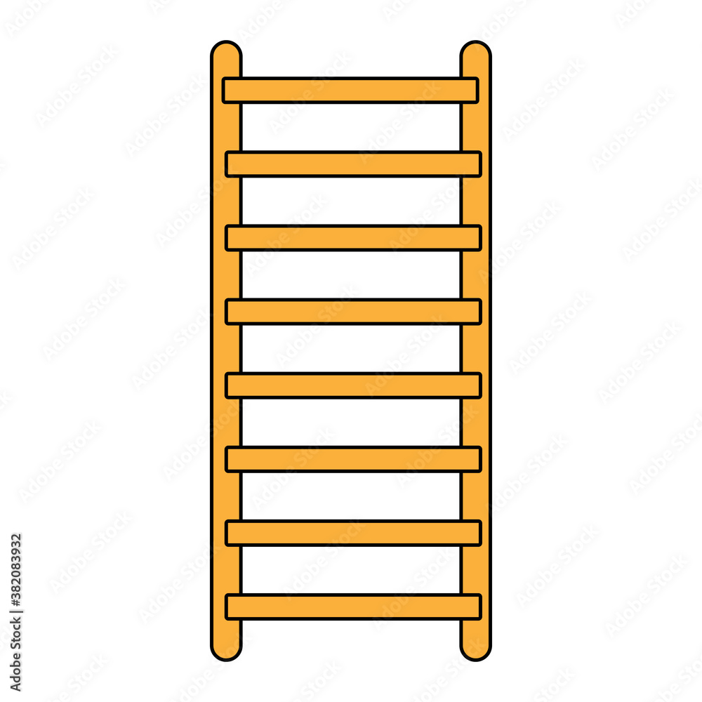 Simple illustration of ladder Concept of work tools Simple illustration of ladder Concept of work tools