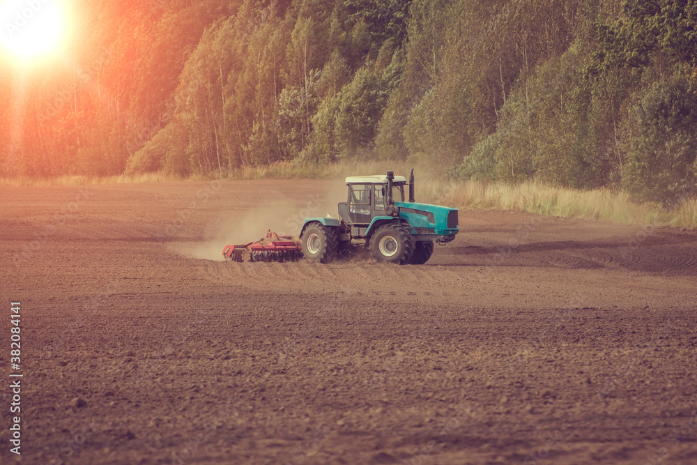 agricultural machines at work in the field agricultural machines at work in the field