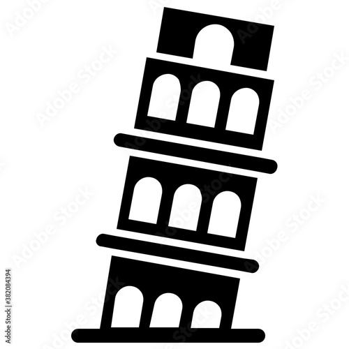 
A leaning tower in italy known as pisa tower is a famous landmark 
