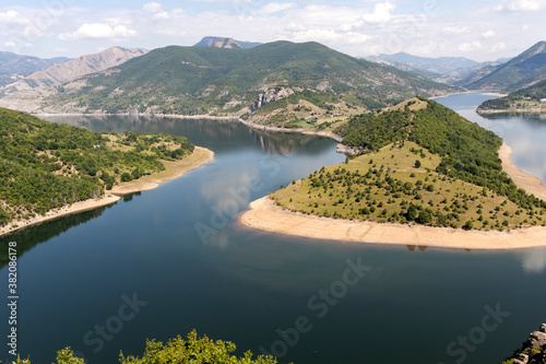 Arda River meander and Kardzhali Reservoir, Bulgaria