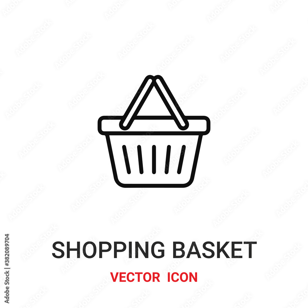 shopping basket icon vector symbol. shopping basket symbol icon vector for your design. Modern outline icon for your website and mobile app design. shopping basket icon vector symbol. shopping basket symbol icon vector for your design. Modern outline icon for your website and mobile app design.