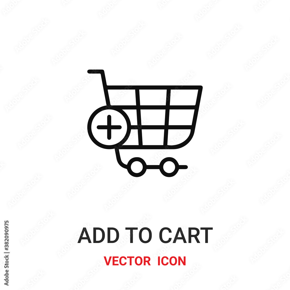 add to cart icon vector symbol. add to cart symbol icon vector for your design. Modern outline icon for your website and mobile app design. add to cart icon vector symbol. add to cart symbol icon vector for your design. Modern outline icon for your website and mobile app design.