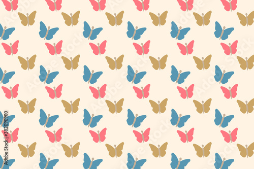 Beautiful butterfly pattern design. Suitable for wallpapers and backgrounds.