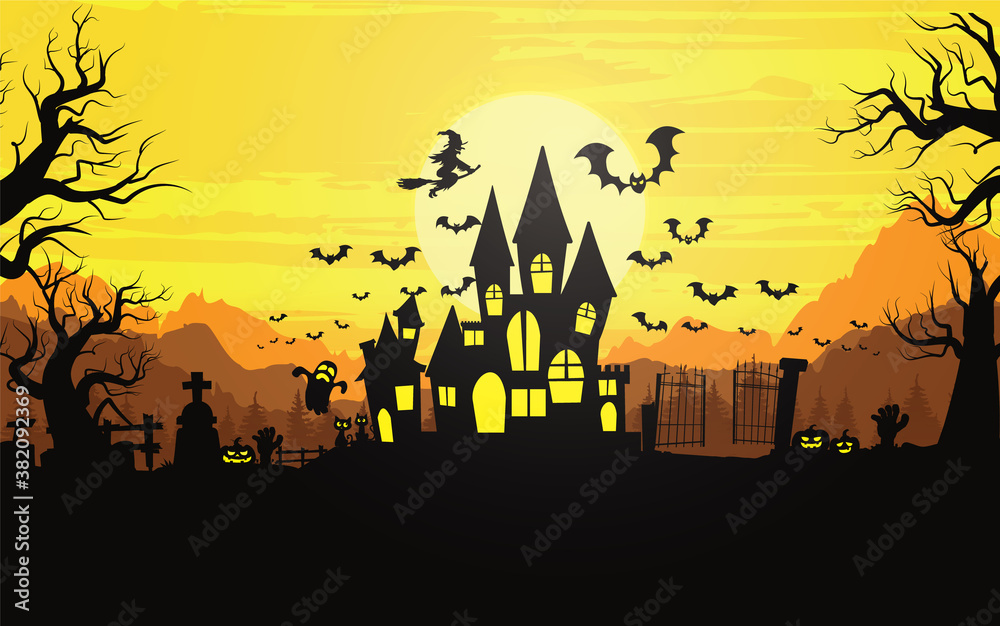 Happy halloween background, Halloween vector illustration. Happy halloween background, Halloween vector illustration.