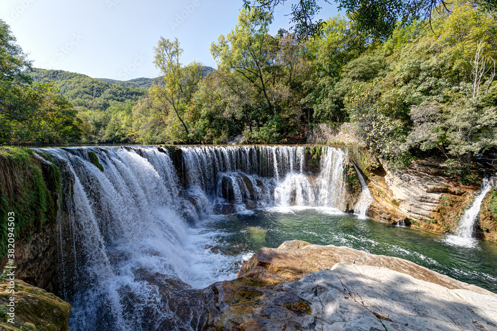 Cascade de la Vis à Saint-Laurent-le-Minier dans le département du Gard en région Occitanie - France