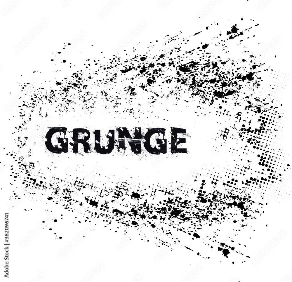 Obraz premium Circle Brush Stroke Border Frame . Grunge Element for your Design .