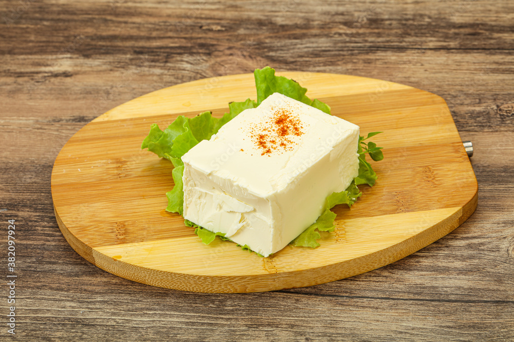 Greek traditional soft feta cheese