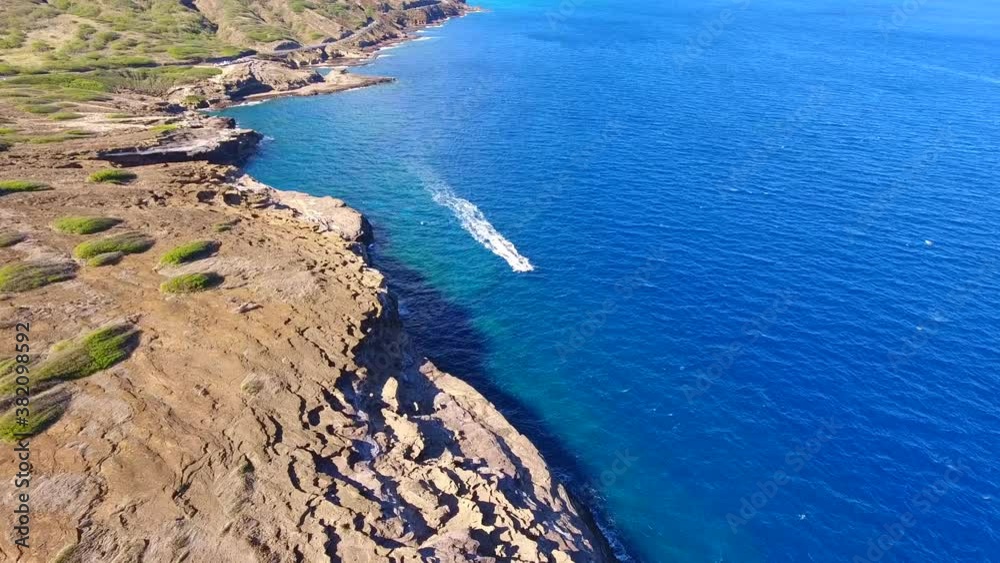 Aerial Lanai Lookout, Oahu, Hawaii Aerial Lanai Lookout, Oahu, Hawaii