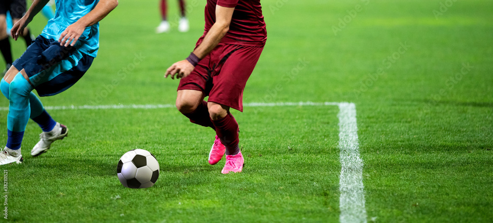 banner of soccer game players fighting for football banner of soccer game players fighting for football