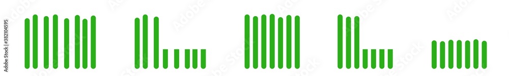 Grass Icon Green | Lawn Illustration | Mow Symbol | Mowing Meadow Logo | Cut Sign | Isolated | Variations