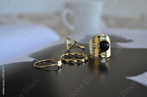 Фотография Anillos de plata de primera ley con baño de oro