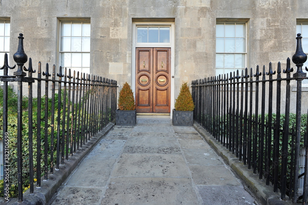 entrance to the house