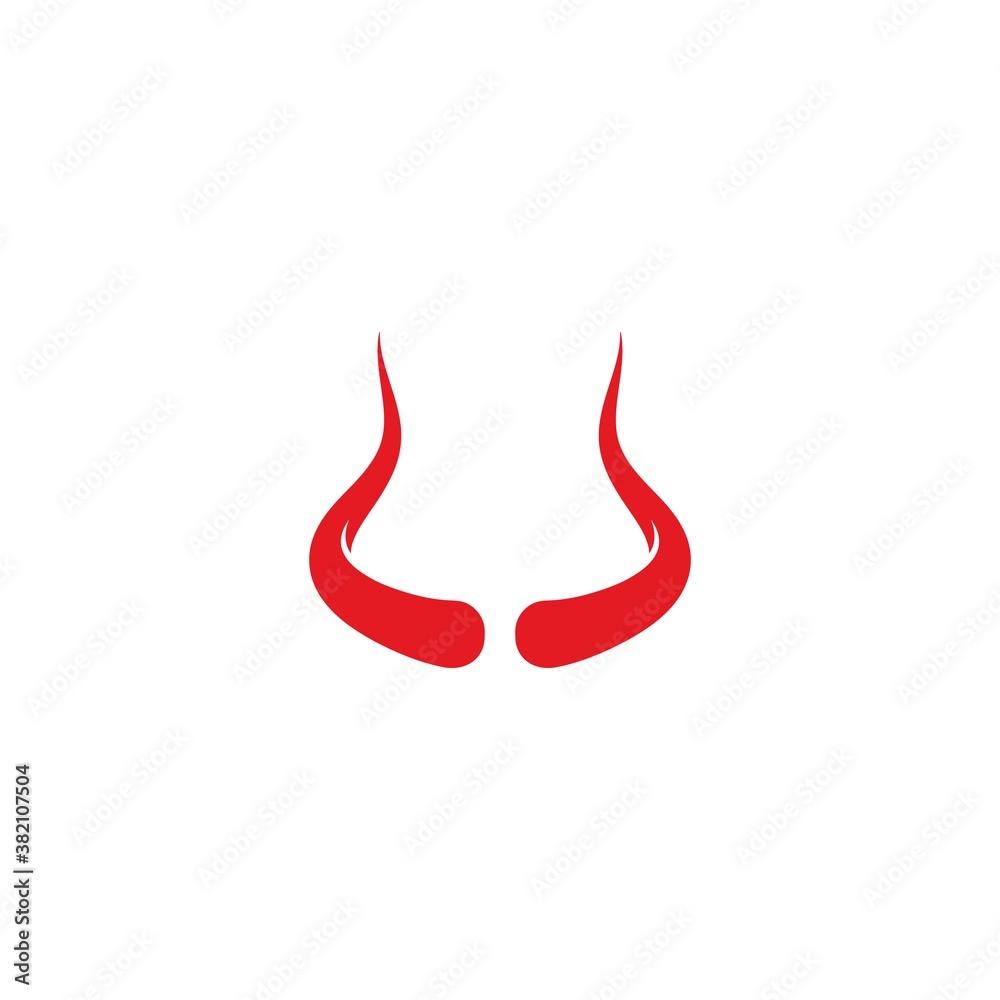 Devil horn logo vector illustration Devil horn logo vector illustration