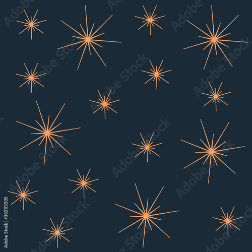 pattern seamless vector stars snowflakes abstraction