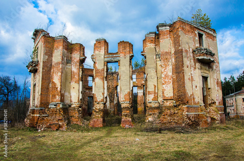 Petrovskoe-Alabino Estate - the ruins of an abandoned farmstead at the end of the 18th century, Moscow Region, Russia. photo