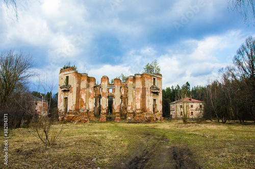 Petrovskoe-Alabino Estate - the ruins of an abandoned farmstead at the end of the 18th century, Moscow Region, Russia. photo