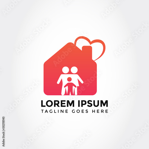 family home logo design.