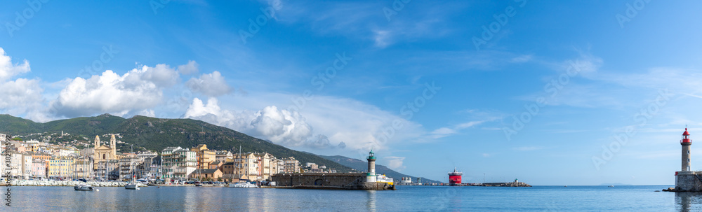 Panoramic of Bastia in Corsica