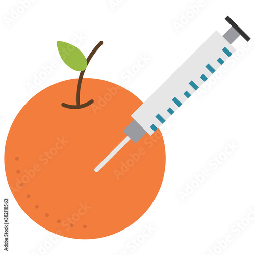 Bioengineered foods Vector Icon Concept Design, Biological engineering and Biotechnology Symbol on White background 