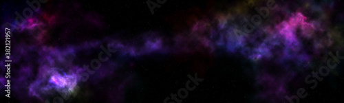 star sky with nebula background