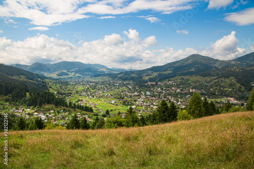 Beautiful landscape Carpathian mountains