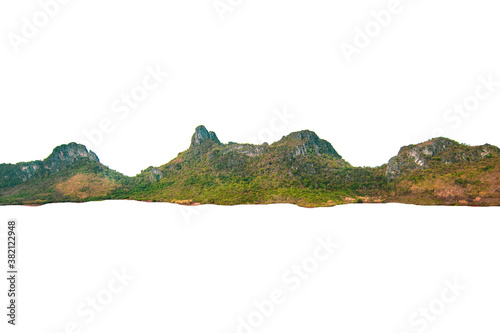 Mountain isolate on white background