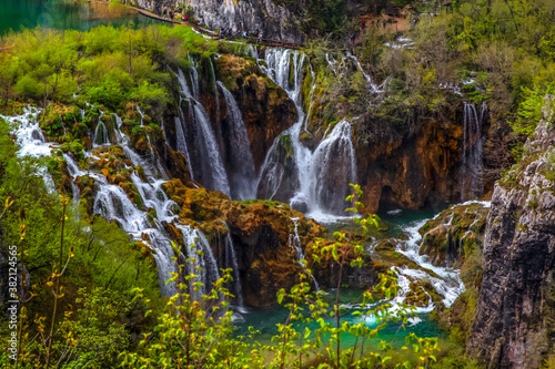 Lakes of The Plitvice Lakes National Park in Croatia
