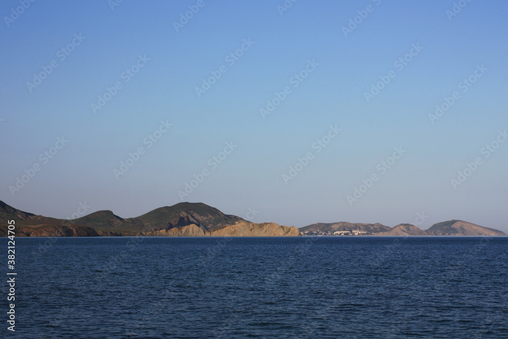 Mountain landscape by the sea in Crimea.
Mountain landscape by the sea in Crimea.