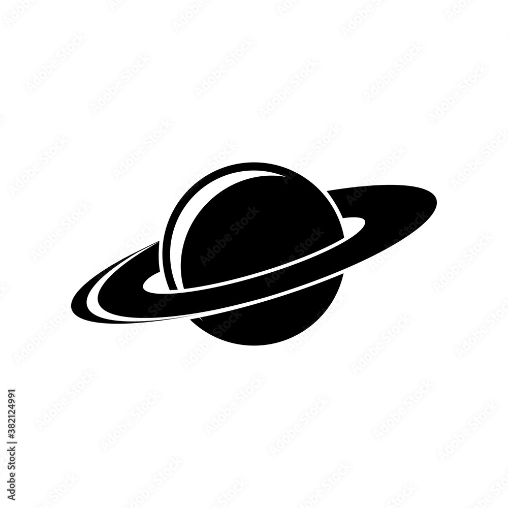Saturn icon vector Saturn icon vector