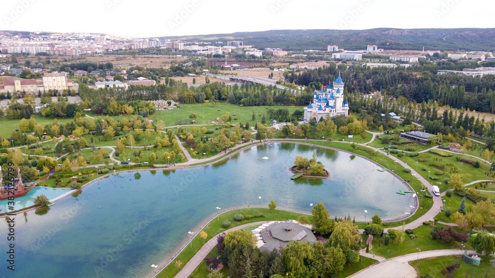 Fototapeta premium view of lake