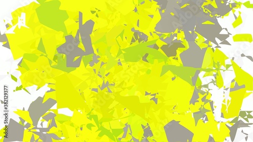 Geometric background in lemon color