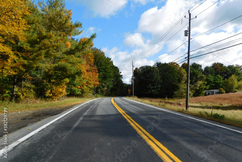 road in autumn