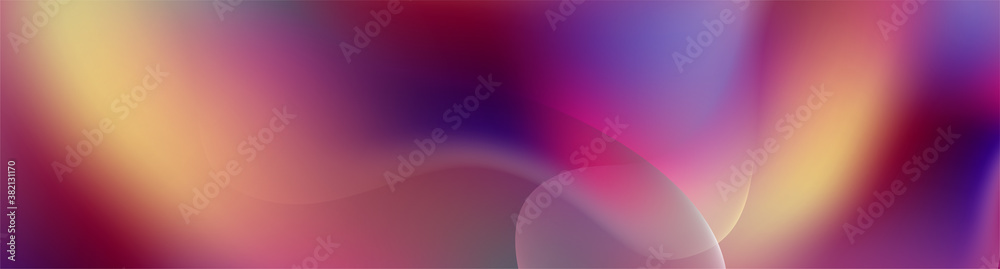 Colorful smooth liquid waves abstract background. Vector banner design - obrazy, fototapety, plakaty 
